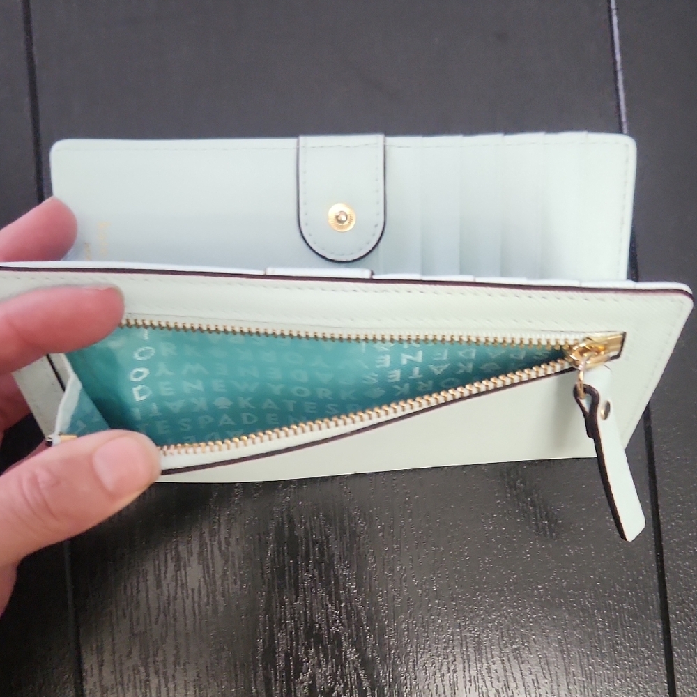 Kate Spade Light Blue Wallet - Picture 5 of 5